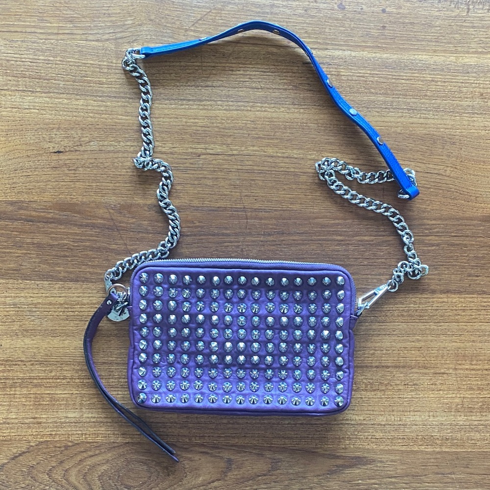 Studded Purple Crossbody Bag